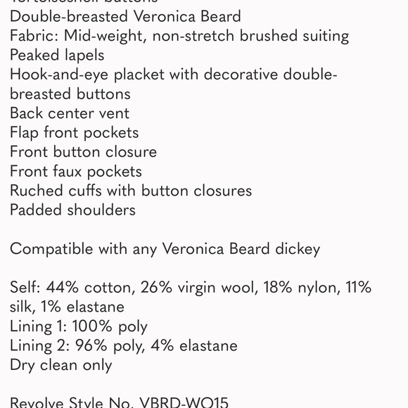 Veronica Bears Deacon Dickey Donegal Tweed Jacket Size 6 - Picture 9 of 9